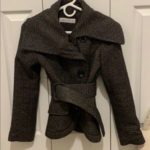 Cropped trench jacket